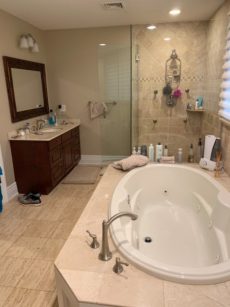 Fun Modern Master Bathroom